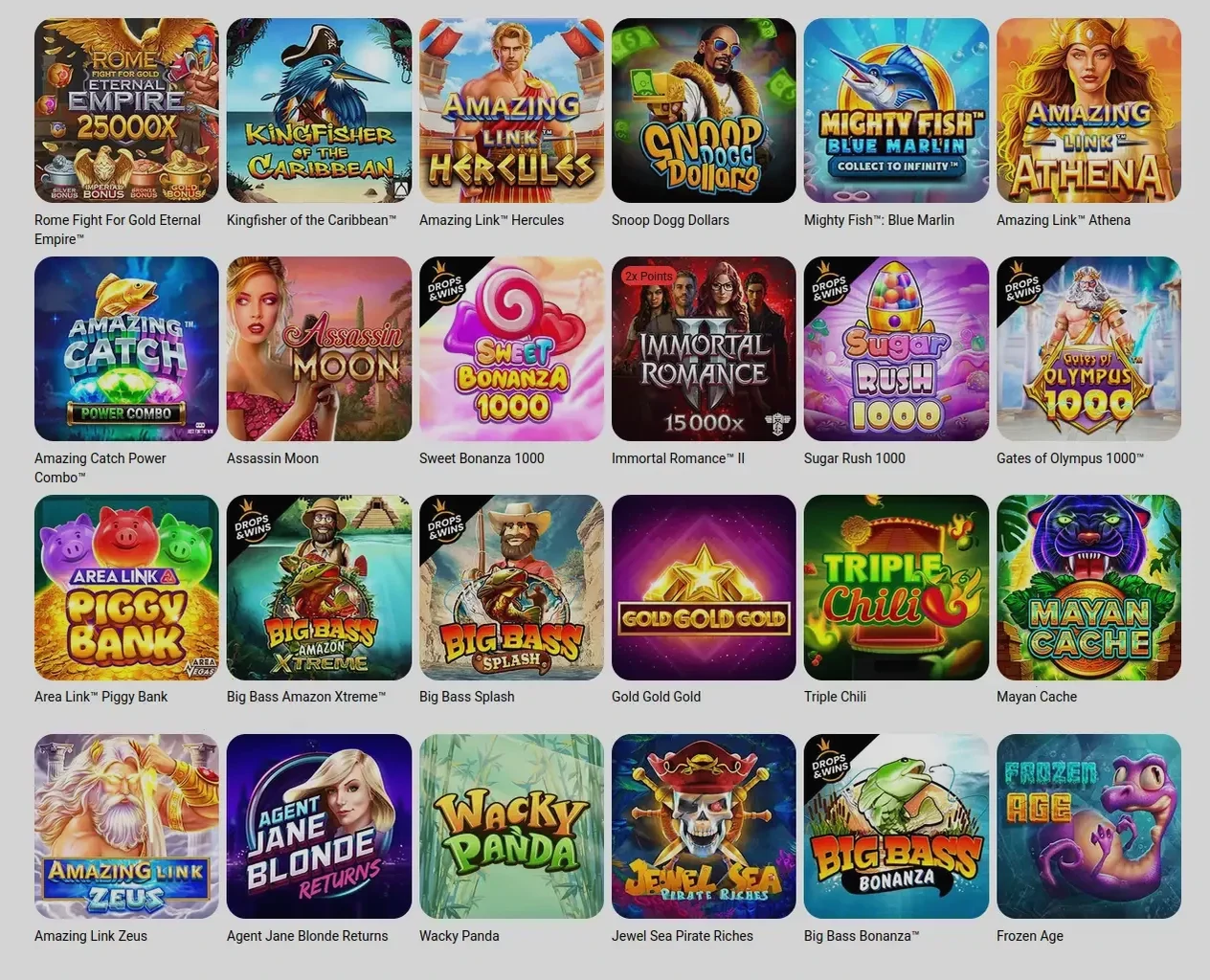 Игровой интерфейс казино Метелица